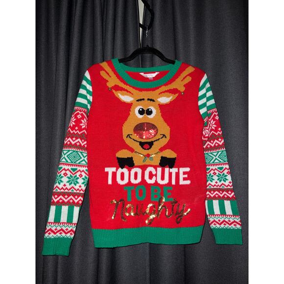 Ugly Christmas Sweater Xmas Size Medium - Picture 1 of 3